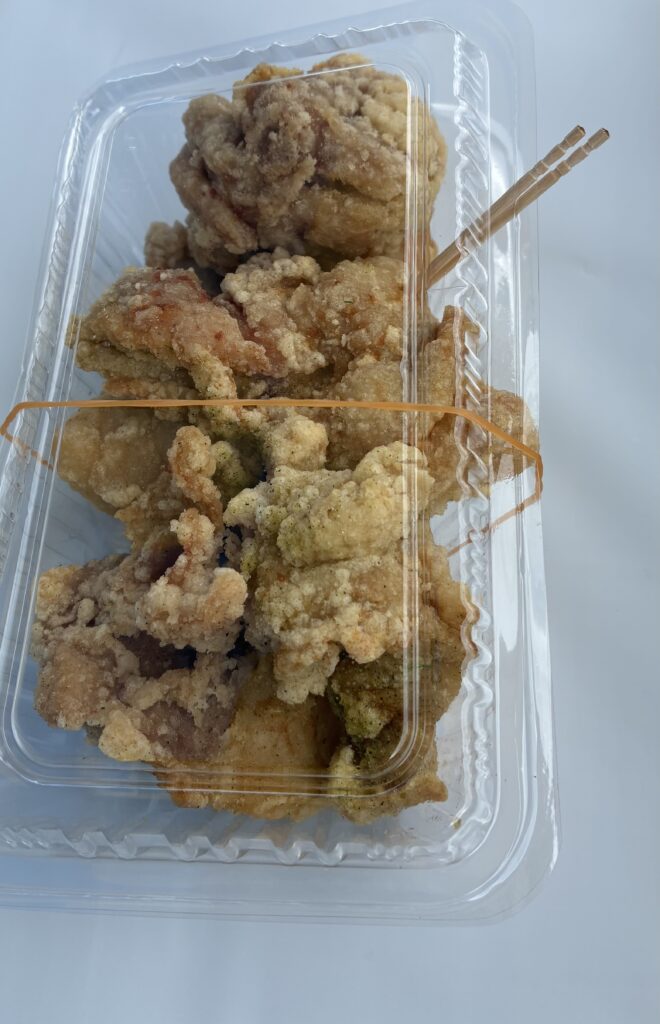 おおいたマルシェで買った大葉の塩唐揚げ